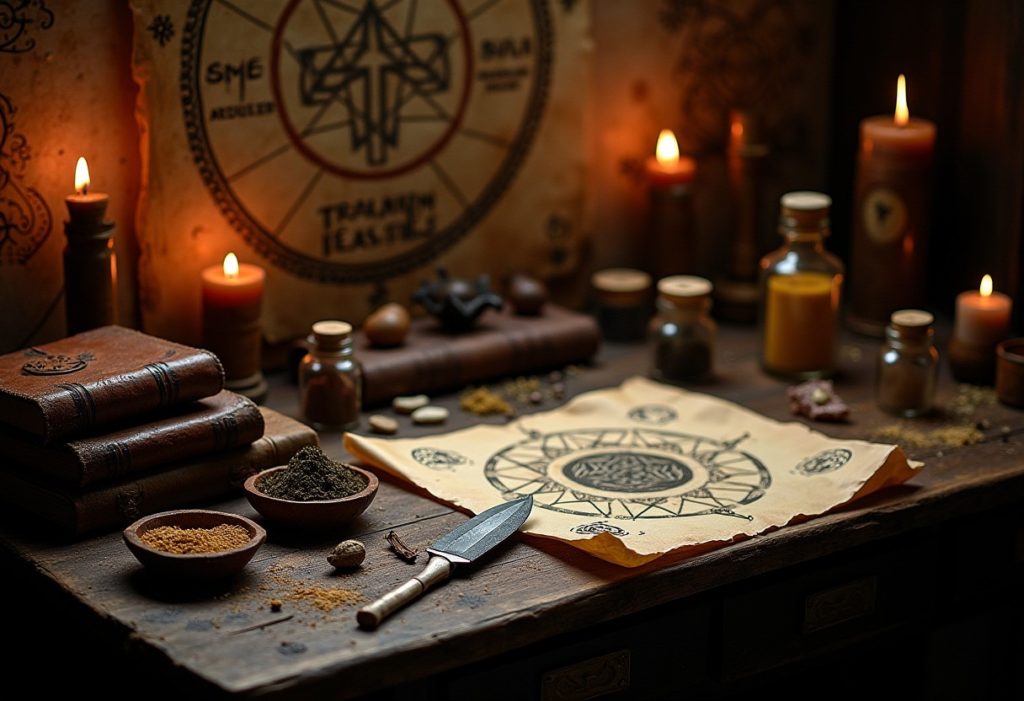 Les travaux et magies occultes du marabout africain